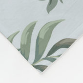 Nahtloses Muster im Chinoiserie-Stil mit Pionieren Fleecedecke (Ecke)