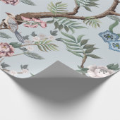 Nahtloses Muster im Chinoiserie-Stil mit Pionieren Geschenkpapier (Ecke)