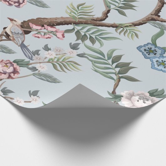 Nahtloses Muster im Chinoiserie-Stil mit Pionieren Geschenkpapier (Ecke)