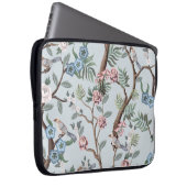 Nahtloses Muster im Chinoiserie-Stil mit Pionieren Laptopschutzhülle (Vorne Rechts)