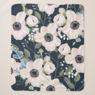 Nahtloses Muster im floralen Aquarellstil: g Sherpadecke