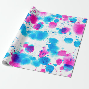 Nahtloses Muster im Grunge-Stil mit Flecken im Was Geschenkpapier