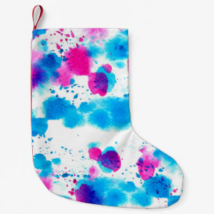 Nahtloses Muster im Grunge-Stil mit Flecken im Was Kleiner Weihnachtsstrumpf