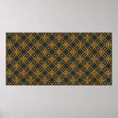 Nahtloses Muster im indonesischen Batik-Stil auf d Poster (Vorne)