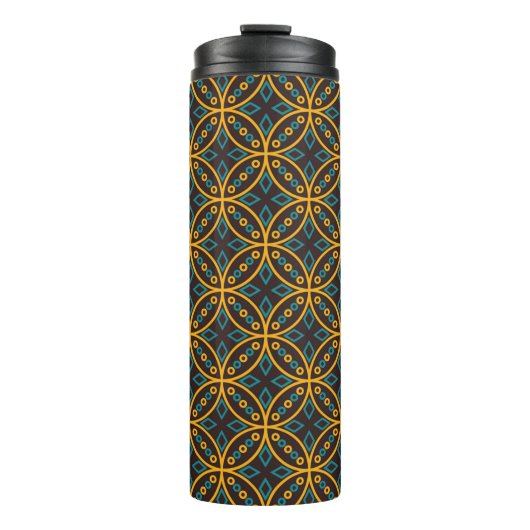 Nahtloses Muster im indonesischen Batik-Stil auf d Thermosbecher (Vorderseite)
