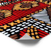 Nahtloses Muster im Patchwork-Stil. bestickt E Poster (Ecke)