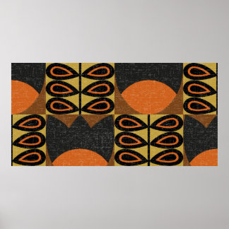 nahtloses Muster im skandinavischen Design-Stil. R Poster