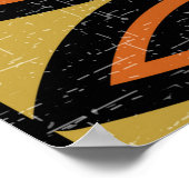 nahtloses Muster im skandinavischen Design-Stil. R Poster (Ecke)