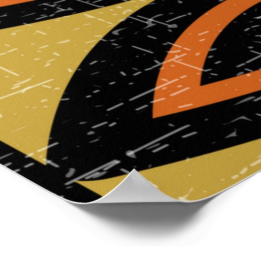 nahtloses Muster im skandinavischen Design-Stil. R Poster (Ecke)