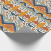 Nahtloses Muster im Stil des Schiffes Geschenkpapier (Ecke)