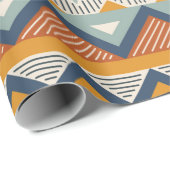 Nahtloses Muster im Stil des Schiffes Geschenkpapier (Rolleneckpunkt)