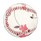 Nahtloses Muster in Aquarellfarbe mit stylischer F Baseball (Vorderseite Links)