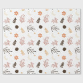 Nahtloses Muster in Pastellfarben mit Blume Geschenkpapier (Flach)