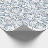 Nahtloses Muster in trendigen Farben mit Muscheln Geschenkpapier (Ecke)