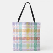 Nahtloses Muster Kariert Light Colorful Tasche (Vorderseite)