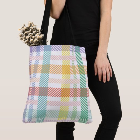 Nahtloses Muster Kariert Light Colorful Tasche (Von Nahem)