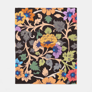 nahtloses Muster. klassische islamische Blumendeko Fleecedecke