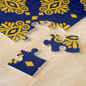 Nahtloses Muster mit Abstrakt geometrischem Stil. Puzzle (Seite)