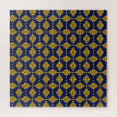 Nahtloses Muster mit Abstrakt geometrischem Stil. Puzzle (Horizontal)