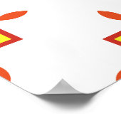 Nahtloses Muster mit Abstraktem Hintergrund Poster (Ecke)