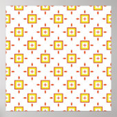 Nahtloses Muster mit Abstraktem Hintergrund Poster (Vorne)