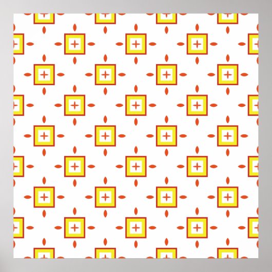 Nahtloses Muster mit Abstraktem Hintergrund Poster (Vorne)