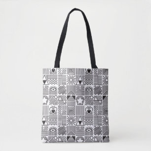 Nahtloses Muster mit abstraktem Kunstmosaik in Tasche