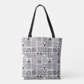 Nahtloses Muster mit abstraktem Kunstmosaik in Tasche (Rückseite)