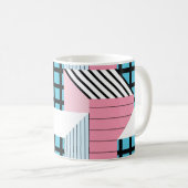 Nahtloses Muster mit abstrakten geometrischen Form Kaffeetasse (VorderseiteRechts)