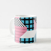 Nahtloses Muster mit abstrakten geometrischen Form Kaffeetasse (Vorderseite Links)