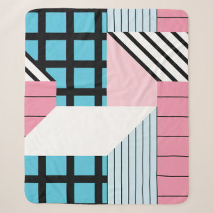 Nahtloses Muster mit abstrakten geometrischen Form Sherpadecke