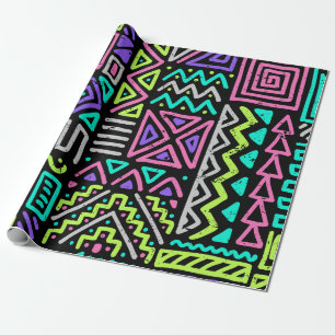 Nahtloses Muster mit abstrakten Linien. geometris Geschenkpapier