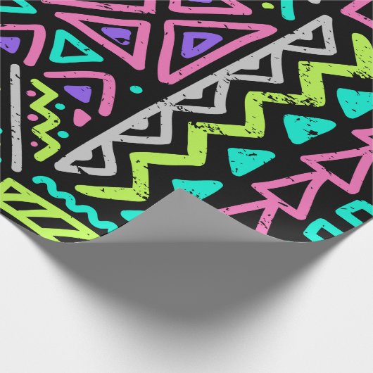  Nahtloses Muster mit abstrakten Linien. geometris Geschenkpapier (Ecke)