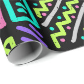  Nahtloses Muster mit abstrakten Linien. geometris Geschenkpapier (Rolleneckpunkt)