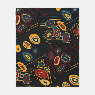 Nahtloses Muster mit abstrakten modernen Doodles.  Fleecedecke