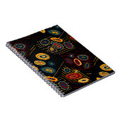 Nahtloses Muster mit abstrakten modernen Doodles. Notizblock (Rechte Seite)