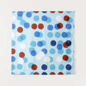 Nahtloses Muster mit abstrakter Doodle-Verzierung, Wandteppich (Vorderseite (Horizontal))