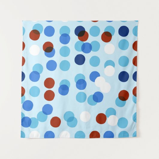 Nahtloses Muster mit abstrakter Doodle-Verzierung, Wandteppich (Vorderseite)