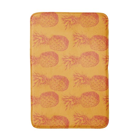 Nahtloses Muster mit Ananas Badematte (Vorderseite Vertikal)