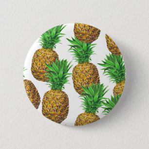Nahtloses Muster mit Ananas Button