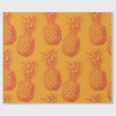 Nahtloses Muster mit Ananas Geschenkpapier (Flach)
