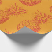 Nahtloses Muster mit Ananas Geschenkpapier (Ecke)