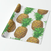 Nahtloses Muster mit Ananas Geschenkpapier (Ungerollt)