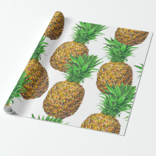 Nahtloses Muster mit Ananas Geschenkpapier