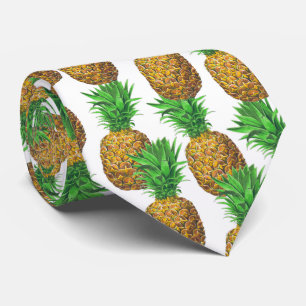 Nahtloses Muster mit Ananas Krawatte