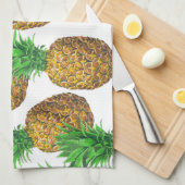 Nahtloses Muster mit Ananas Küchentuch (Viertel Falte)