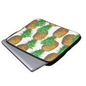 Nahtloses Muster mit Ananas Laptopschutzhülle (Vorne Knopf)