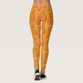 Nahtloses Muster mit Ananas Leggings (Rückseite)