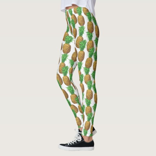 Nahtloses Muster mit Ananas Leggings (Links)