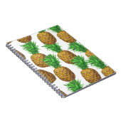 Nahtloses Muster mit Ananas Notizblock (Rechte Seite)